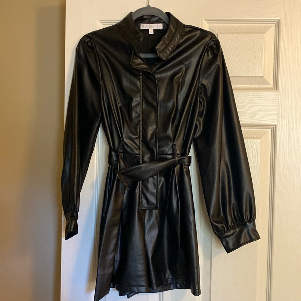 Karlie pleather romper